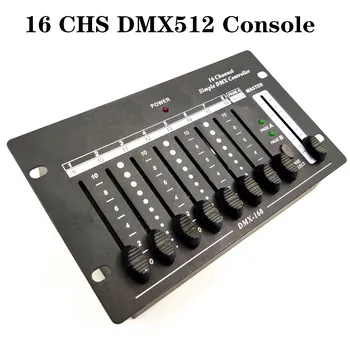 16-Канален прост DMX контролер/мини конзола за осветяване на сцена 512 /Удобна конзола dmx512, която лесно се носи с себе си