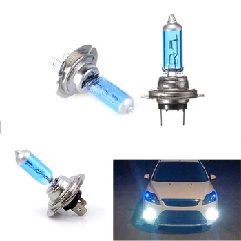 2 елемента H7 100 W 12 v 55 W Супер Ярки Бели Светлини за мъгла Халогенна Лампа с Висока Мощност Автомобилни Фарове Лампа Точков Източник на Светлина паркинг