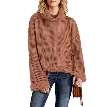 2020 Есенно-зимни нови дамски пуловери, хит на продажбите, дамски дебела поло с висока воротом, пуловер, моден трикотаж, mujer wm*