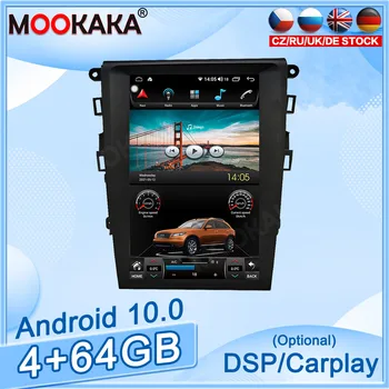 4 + 64 GB Android10.0 За Ford Mondeo Кола DVD GPS Навигация Авто Радио Стерео Видео Мултимедиен Плейър Carplay Главното устройство Tesla