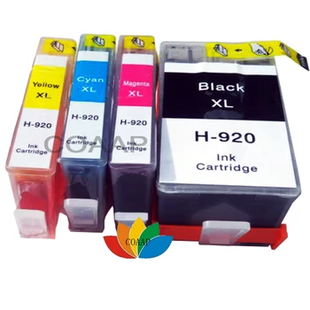 4 Съвместими касети с мастило касета за HP 920 920xl Officejet 6500 Plus, se, Широкоекранен, Безжичен Принтер