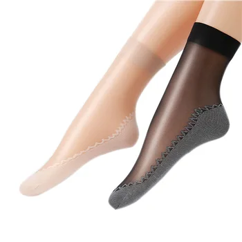5 Чифта Чорапи, дамски пролетно-летни копринени Чорапи, Памучни подметка, е лесно кука копринени дамски Къси Чорапи, Тънки Чорапи Дишащи