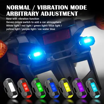 7 цвята Дрон Стробоскоп USB led режим на вибрация под Наем Нощно Летене Предупредителен Сигнал Опашката на Самолета Мини Мига / Модел M5J4
