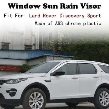 ABS Хромиран пластмасов Прозорец Козирка Вентилационни Завеси за Защита Срещу Слънце И Дъжд автомобилни аксесоари За Land Rover Discovery Sport 2016-2020