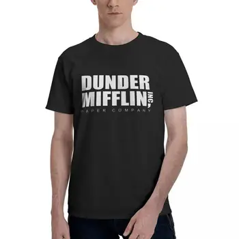 Dunder Mifflin Paper Inc Офис Тв Шоу Тениски Мъжки Забавни Памучни Тениски С Кръгло Деколте И Къс Ръкав Тениска Нов Прием На Облекло