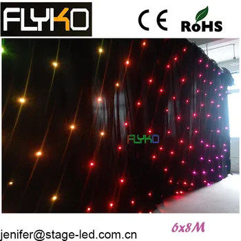 FLYKO нов продукт RGB звезден завеса 6x8 м