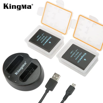 KingMa EN-EL14A EN-EL14 ENEL14 Батерия + Двойно USB Зарядно Устройство за Nikon D5200 D3100 D3200 D5100 P7000 P7100 MH-24 D3300 D3400 D3500