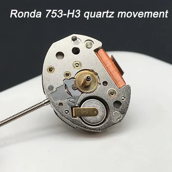 RONDA 753 H3 Кварцов Часовник Механизъм Батерия За Часовник Корпус Резервни Части Инструмент Аксесоари От Неръждаема Стомана