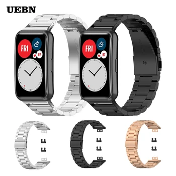 UEBN Метална каишка От неръждаема стомана За Huawei Watch FIT Band за Huawei fit 2020 Каишка За часовник Гривна Сменяеми аксесоари