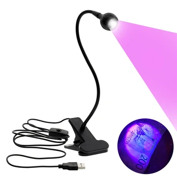 USB Led Настолна Лампа, Мини-Скоба, Гъвкава Ярка Led UV-Лампа, Регулируем Залепваща Сушилня За Нокти, Детектор на Пари в брой Медицински Стоки с Ключ