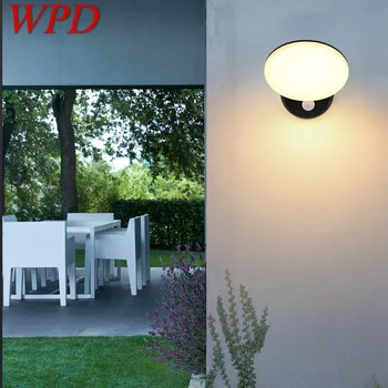 WPD Модерен Индукционный монтиран на стената Лампа в класически стил Водоустойчива IP65 вътрешно и външно с двойно предназначение