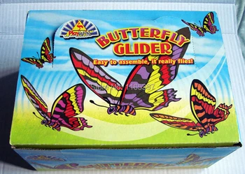 Безплатна Доставка 50x пяна ръчно хвърли самолет на летяща пеперуда модел планери играчка самолети детски играчки за партита сувенири чанта pinata състав на пълнители