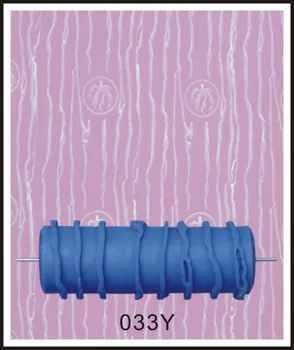безплатна доставка за 5 инча син гума стенен монтаж декоративен бояджийски валяк, декоративен стенен бояджийски валяк без дръжки 033Y