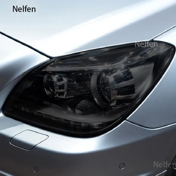 За Mercedes Benz SLK Class R172 2011-2015 Защитно Фолио За Фарове, Черни, Прозрачни автоаксесоари, Защита От Надраскване, Ремонт на Авто