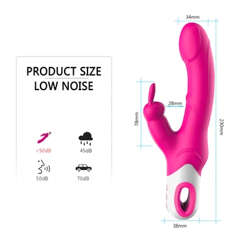 Зайо G Spot Вибратор и Стимулатор на Клитора Вибриращи Вагинални Вибратори За Жени USB Акумулаторни Секс Играчки за Жени, Подарък