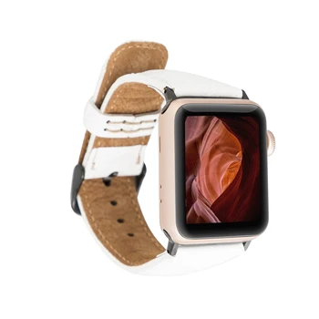 Каишка за часовник BOULETTA CLASSIC от естествена кожа Ръчно изработени, Кабел за Apple iWatch 38-40-41-42-44-45 мм, размери и варианти за контакти