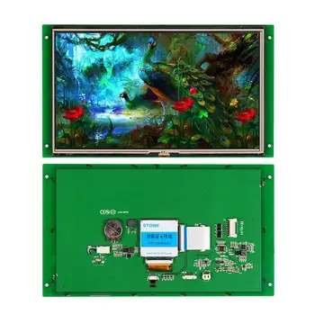 КАМЕННА Модул за Показване на сензорен екран HMI TFT LCD с платка контролер + TTL Сериен Интерфейс RS232 RS485