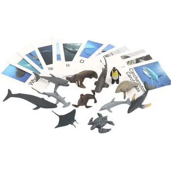 Модели на животни Съответните Карти С Изображение на Животни Карта Памет, с Участието на Морски Животни Съответните Карти За изучаване на език Монтесори