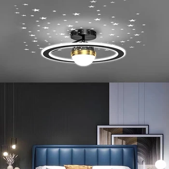 Модерен led тавана лампа circle star за дома, спалня, детска, кабинет, украса, осветление, Скандинавски обикновен гланц луксозен лампа