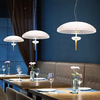 Модерен ресторант led висящи лампи бар стъклен чадър осветление Скандинавски украса на хола окачен лампа коридор светлини