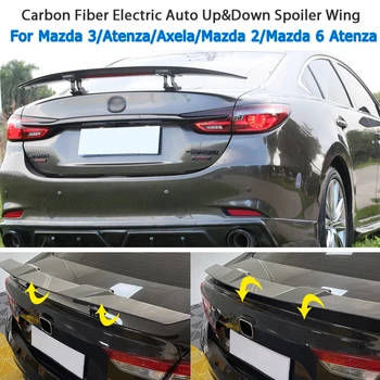 НОВ Електрически Автоматично Универсален Заден Багажник на Опашката на Капака на Багажника Автомобили Спойлер Броня За Mazda Atenza Всички Седан Карбоновое Влакна