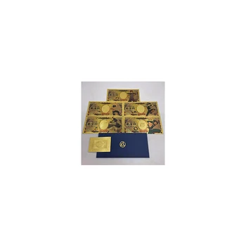 Нов тип Janpanese Аниме златна банкнота Мультяшные Картички