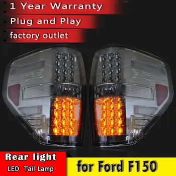 Нови автомобилни аксесоари, 2008 2015 за Ford F150 Raptor задни led светлини Задна Светлина заден капак на багажника светлини drl + сигнал + спирачка + заден ход