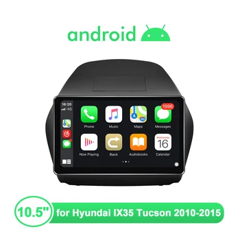 РАДВАМ 1280*720 10.5 инча Авто Радио Bluetooth Предавател Carplay Волана Android 10,0 За Hyundai IX35 Tucson 2010-2015