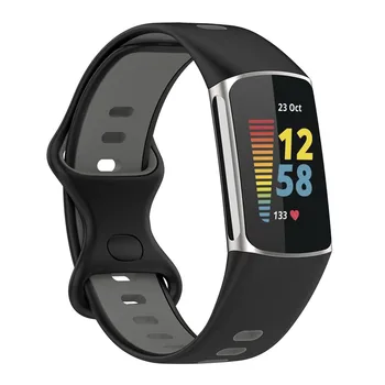 Силиконов Ремък За Fitbit Charge 5 Взаимозаменяеми каишка За часовник Fit bit Charge5 SmartWatch Мек Спортен гривна Гривна