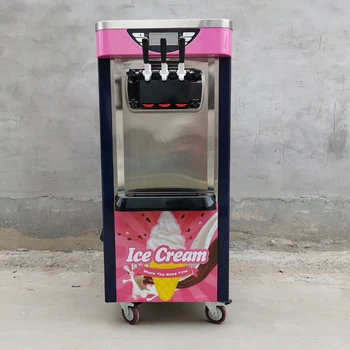 трикольор търговски настолна машина за мек сладолед 220 v/100 В изправено производство на сладолед интелигентен подсладител за сладолед 1 бр.