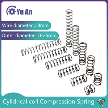 Цилиндрична спирална пружина компресия, Y-образен возвратная пружина ротор, благородна 65-миллиметровая пружина стомана, диаметър 1,8 мм