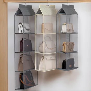 Чанта за съхранение на подвесная шкаф стенен текстилен прахоустойчив рафтове за съхранение на домакински артефакт крайни устройство стая